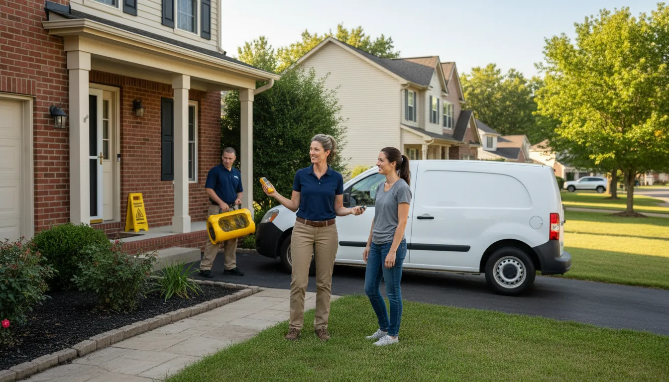 Residential water damage restoration in Plaquemine, LA
